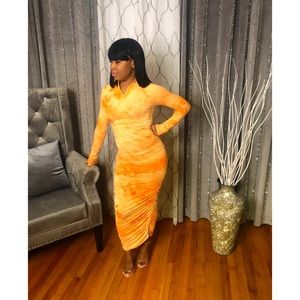 Orange Cloud Dress